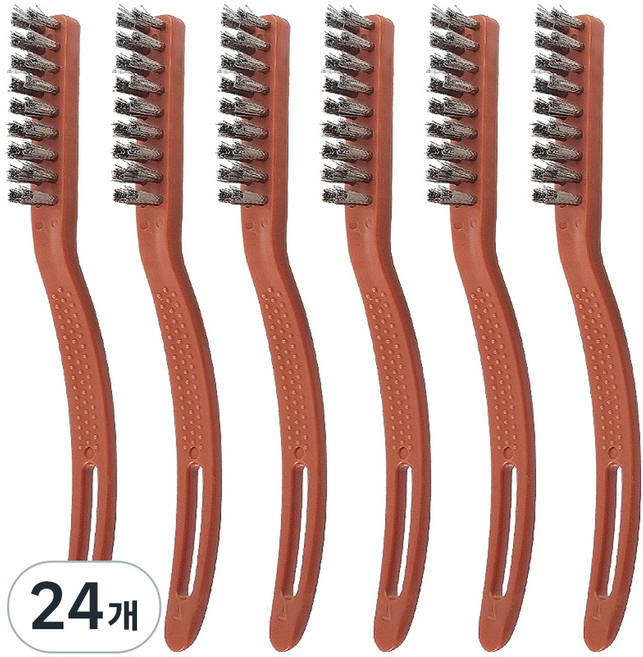 데일드 묵은때 제거 스텐 브러쉬, 혼합색상, 24개