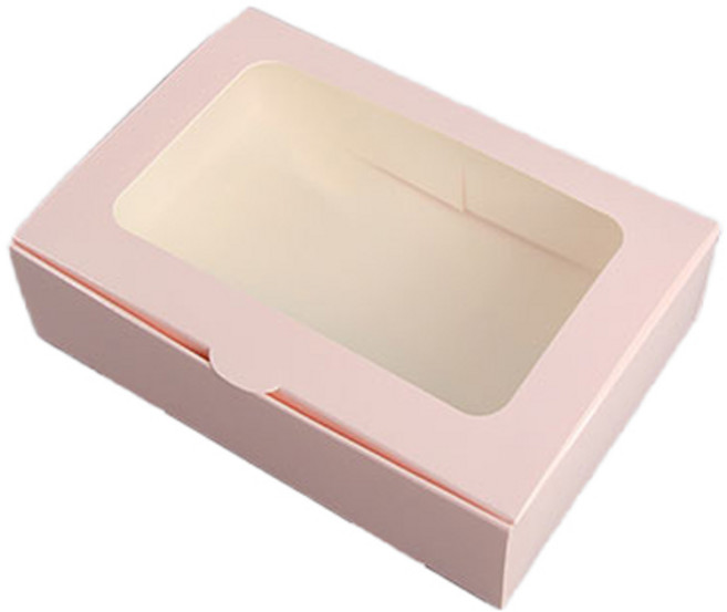 천운패키지 6구 칼라창 포장박스, 핑크, 50개