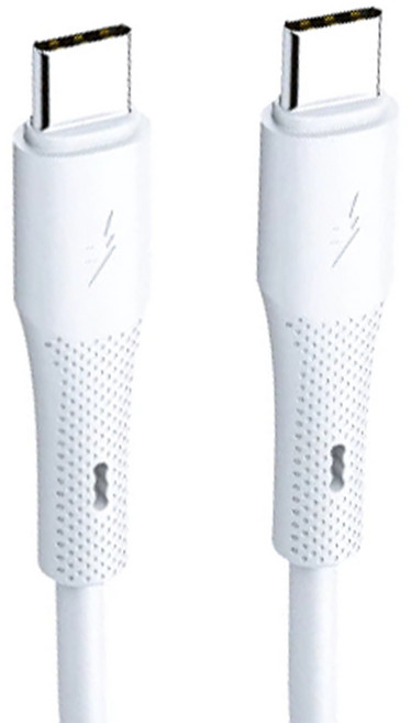 aiVR TC to TC液態硅膠充傳線 紫盒 60W, 1m, 1條, 白色
