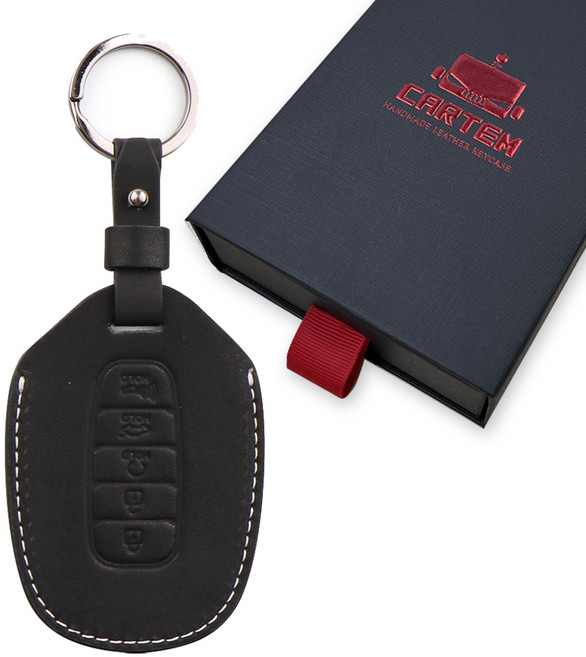 카템 장인 스마트키 케이스, 시크 블랙, CT023(H07)