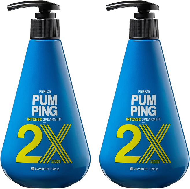 페리오 펌핑 인텐스 스피아민트향 치약, 285g, 2개
