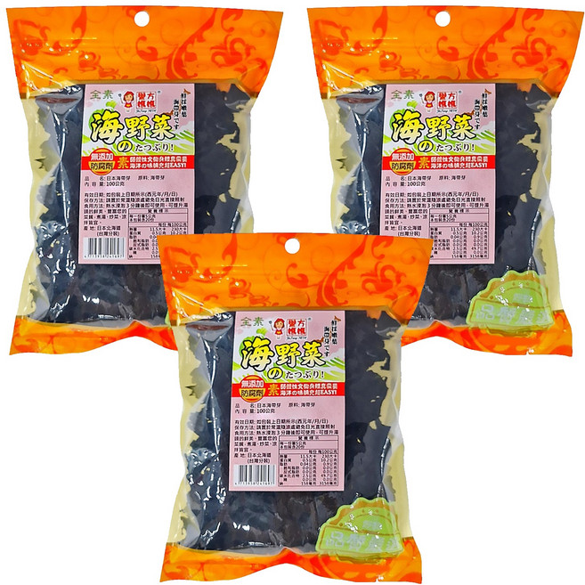 譽方媽媽 日本海帶芽, 100g, 3包