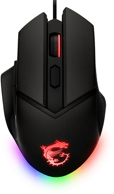 msi 微星 CLUTCH GM20 ELITE 電競 Wired 滑鼠 黑色 6400 DPI 原廠保固