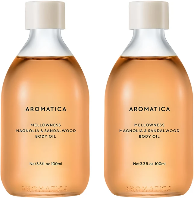 아로마티카 멜로우니스 바디오일 매그놀리아 & 샌달우드향, 100ml, 2개 - 쿠팡