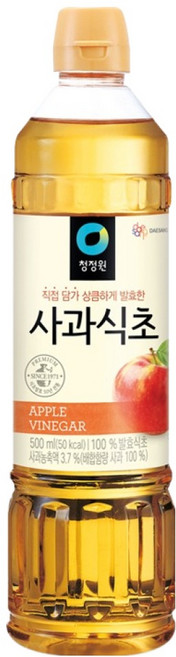 청정원 사과식초, 500ml, 1개