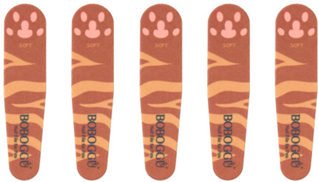 보보꾸 반려동물 발톱 손톱 갈이 D, 오렌지 + 브라운, 5개