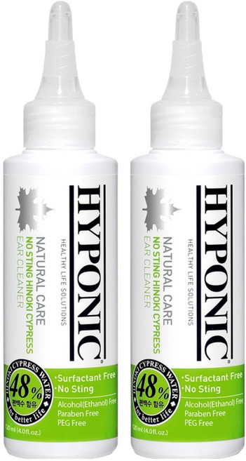 하이포닉 반려동물 노스팅 편백수 귀 세정제, 120ml, 2개