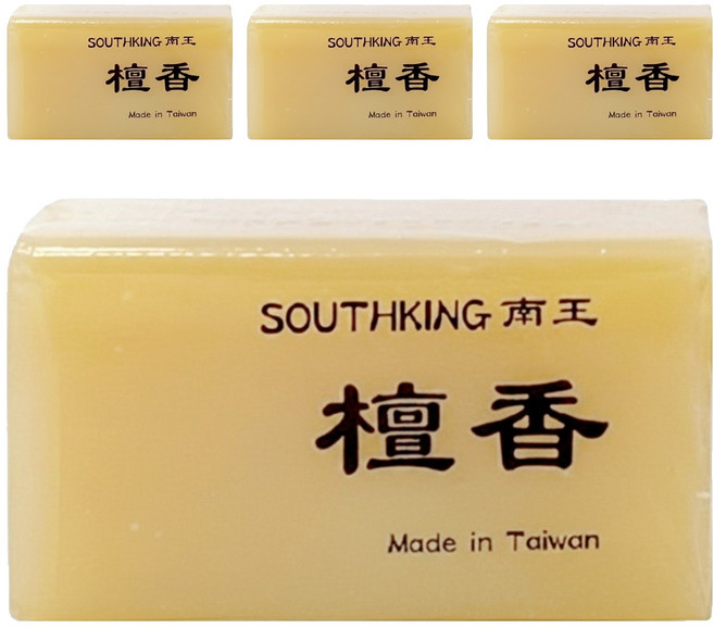 LANOWN 南王 沐浴皂 檀香, 4個, 100g