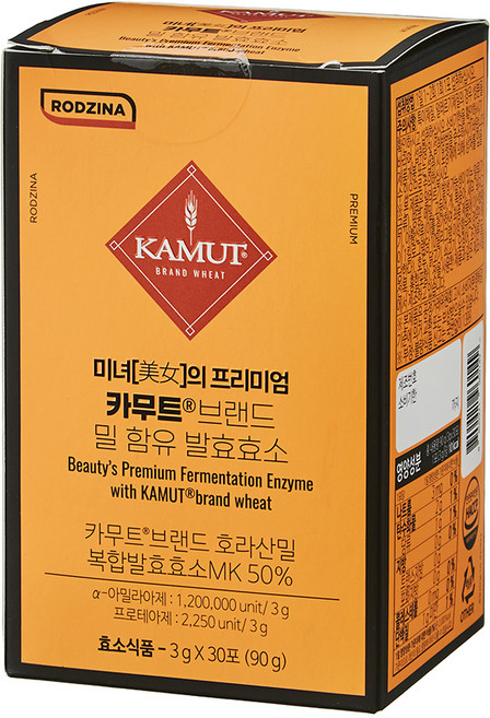 로지나 미녀의 프리미엄 골드 카무트효소 브랜드밀 30p, 1개, 90g