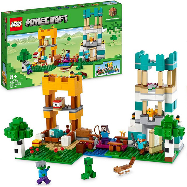 LEGO 21249 創意製作盒4.0, 綠色 + 咖啡色, 1盒