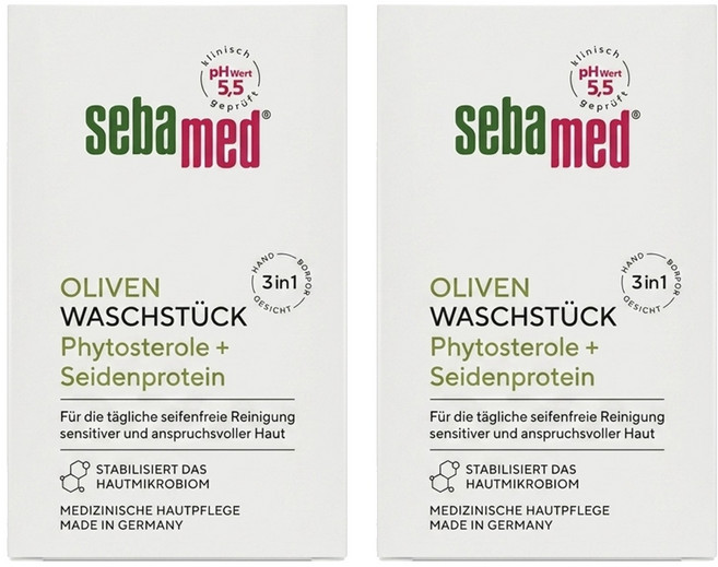 sebamed 施巴 德國橄欖潔膚皂, 150g, 2個