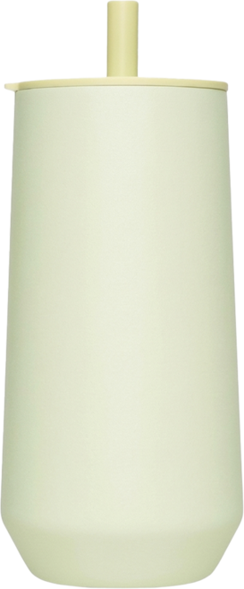 WOKY 沃廚 台灣公司貨 輕芯鈦瓷易潔層吸管保溫杯, 1個, 600ml, 若葉綠