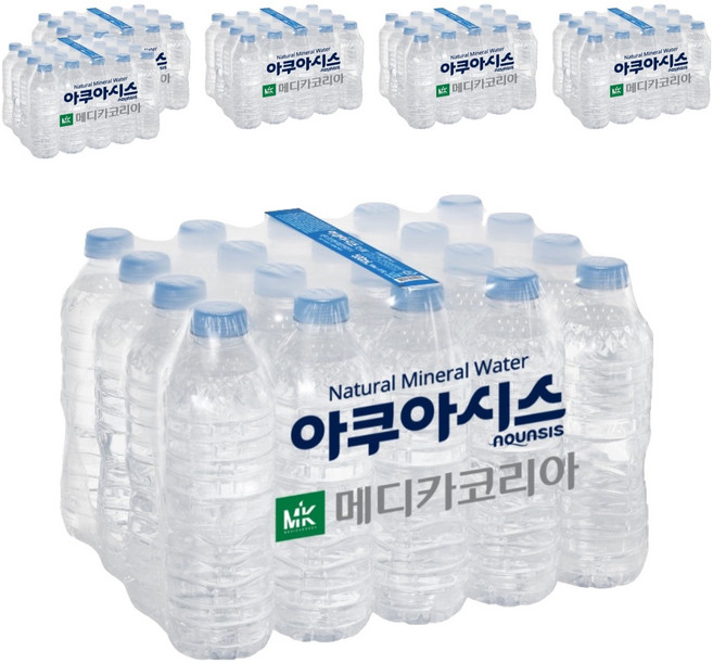 아쿠아시스 생수 무라벨, 500ml, 120개