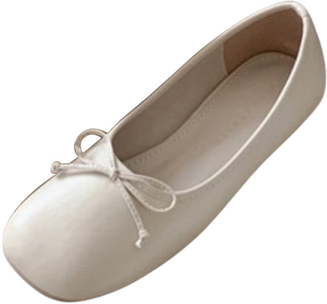 코나블루 여성용 둥근코 리본 플랫슈즈 1cm DT3878