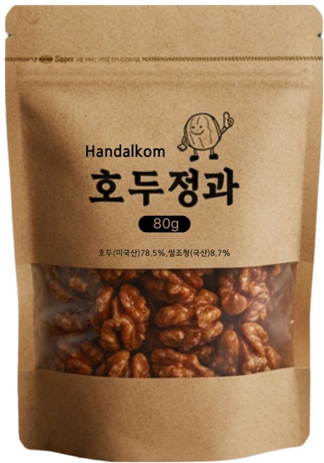 한달콤 호두정과, 80g, 1개