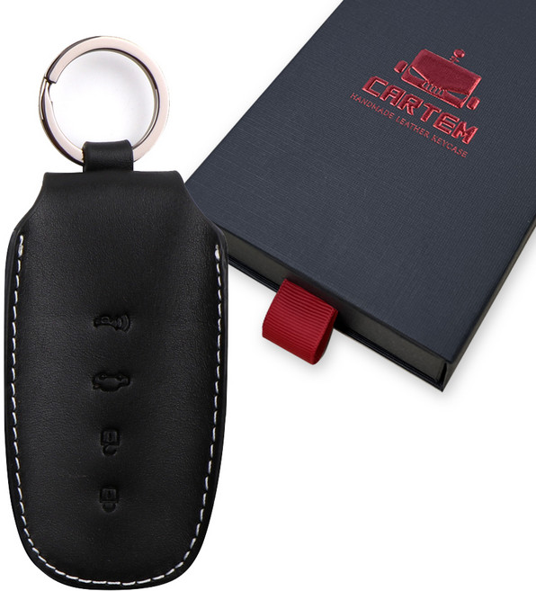 카템 장인 스마트키 케이스, 시크 블랙, CT023(H08)