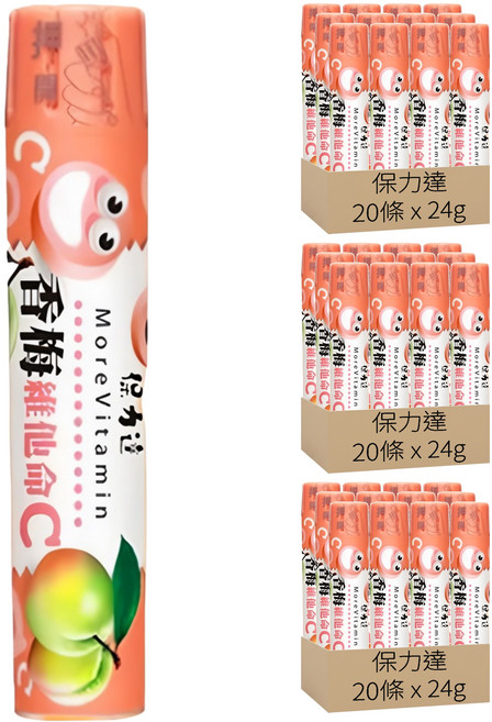 保力達 維他命C錠片 香梅 15錠, 24g, 60條