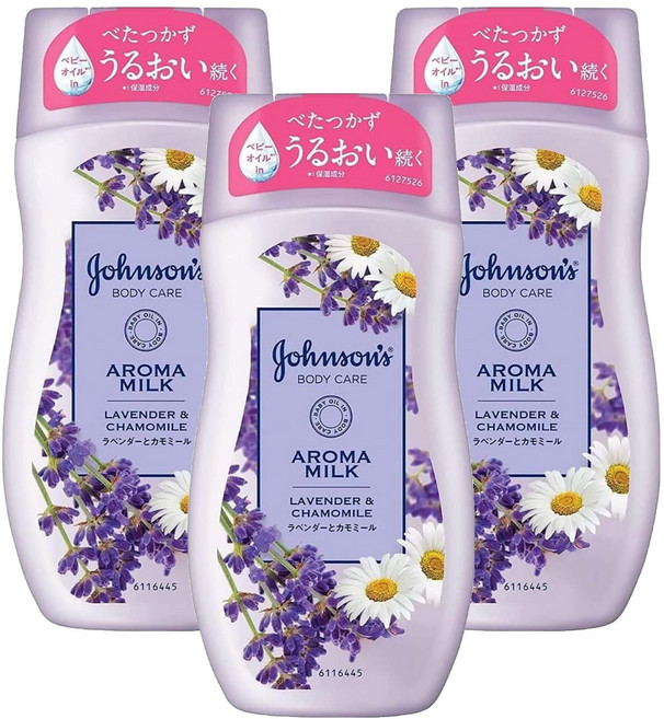 Johnson's 嬌生 美體乳液 薰衣草, 200ml, 3瓶