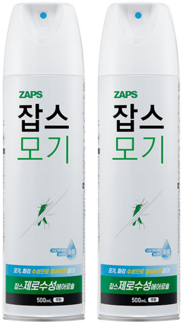 잡스 제로수성에어로솔, 500ml, 2개