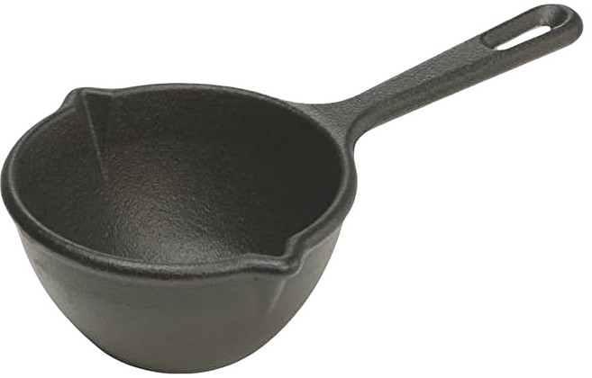 LODGE 單柄鑄鐵湯鍋 443.6ml, 14cm, 1個, 黑色