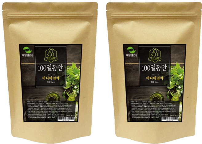 해밀생활건강 100일동안 바나바잎차 삼각티백, 1.2g, 100개입, 2개