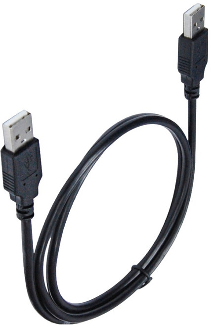 Cable 凱堡 超強效抗干擾充電線 USB A公-A公, 180cm, 黑色, 1條