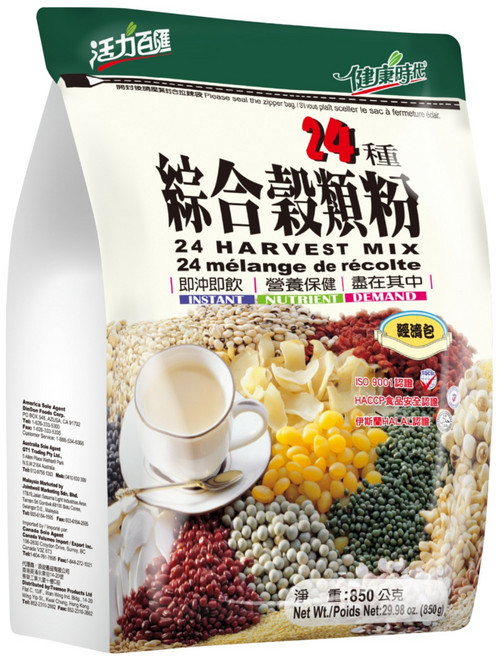 健康時代 24種綜合榖類粉 無糖, 850g, 1包
