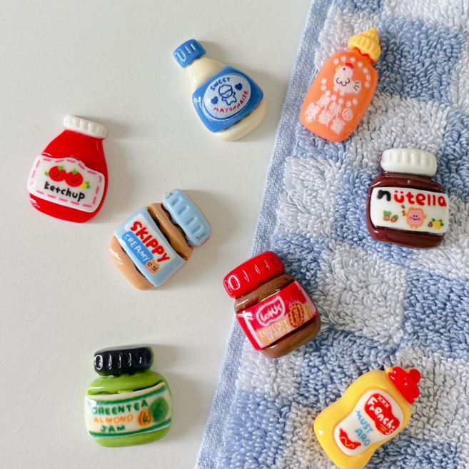 히즈플랜 냉장고 자석 8종 세트, 혼합색상