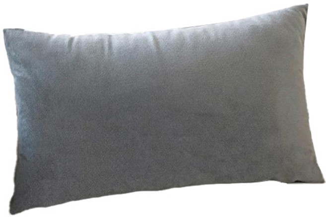 팜데코 극세사 직사각 쿠션 솜포함, 웜 그레이