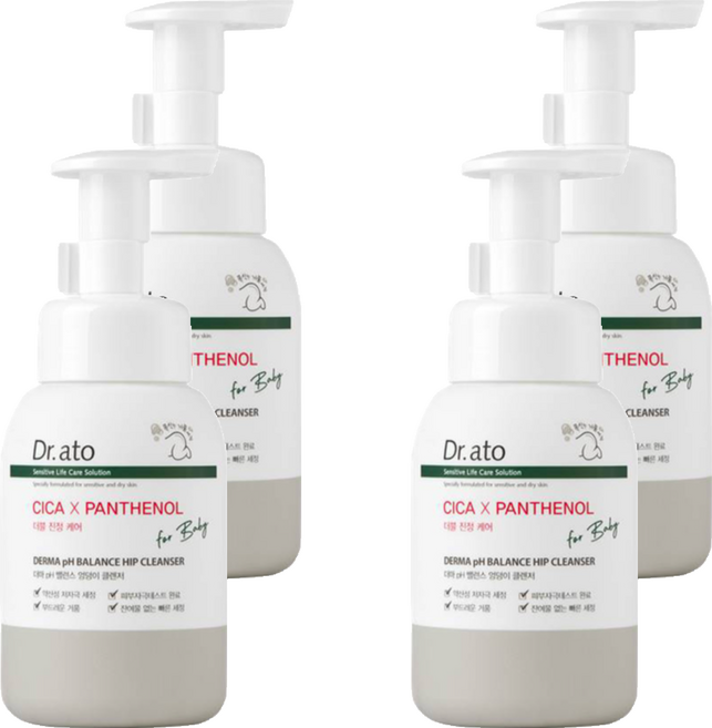 닥터아토 더마 pH 밸런스 엉덩이 클렌저, 4개, 300ml