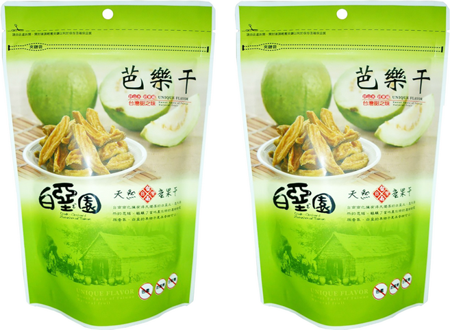 白堊園 珍珠芭樂干, 120g, 2包