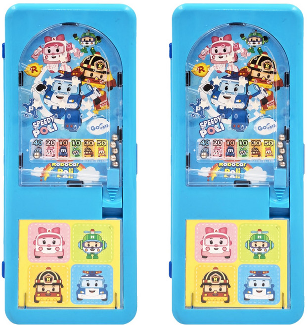 ROBOCAR POLI 波力 彈珠筆盒 3歲以上, 藍色 + 綠色 + 粉色 + 黃色, 2個