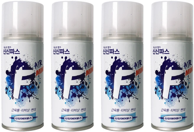 신신파스 에어 F MINI 스프레이파스 100ml, 1개입, 4개 - 쿠팡