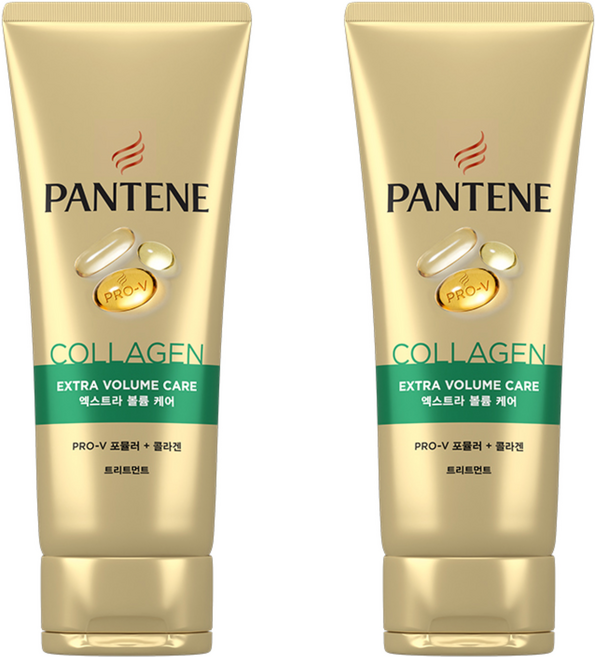 팬틴 콜라겐 엑스트라 볼륨 케어 트리트먼트, 220ml, 2개