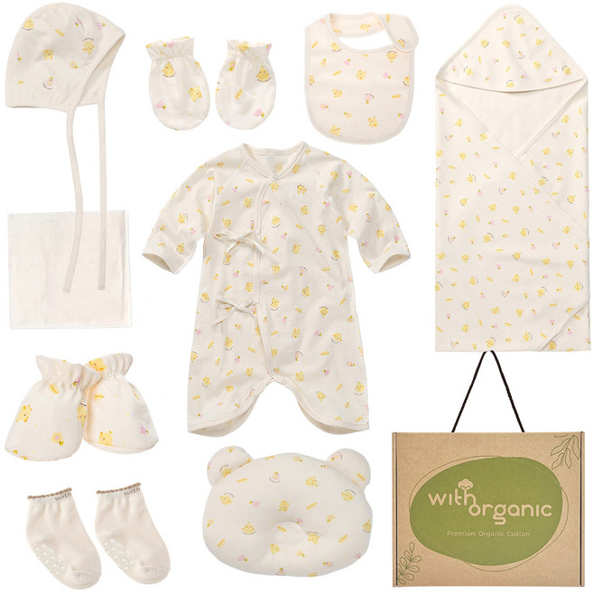 위드오가닉 신생아용 출산선물 10종세트