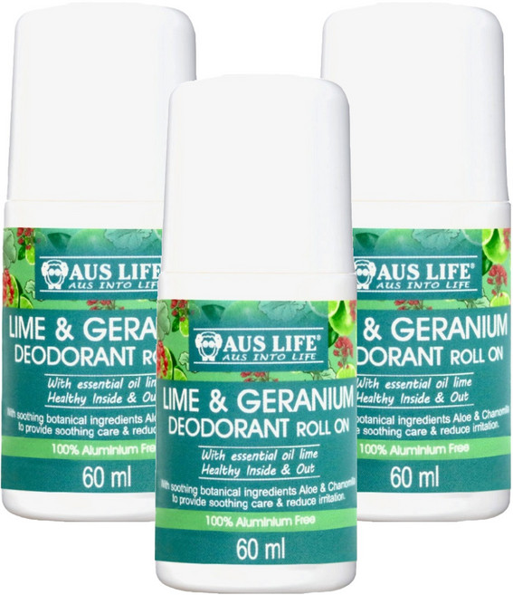 AUS LIFE 澳思萊 台灣公司貨 森林微露體香劑, 60ml, 3瓶