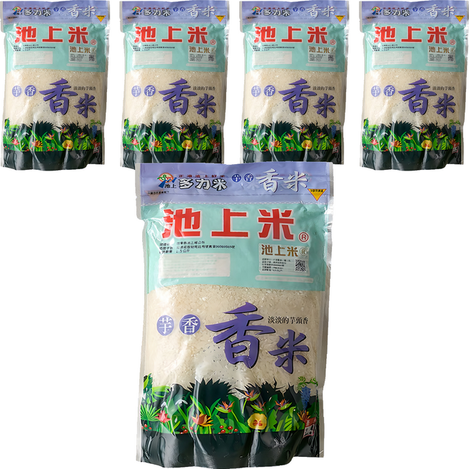 池上多力米 芋香米, 1.5kg, 5袋, CNS一等米