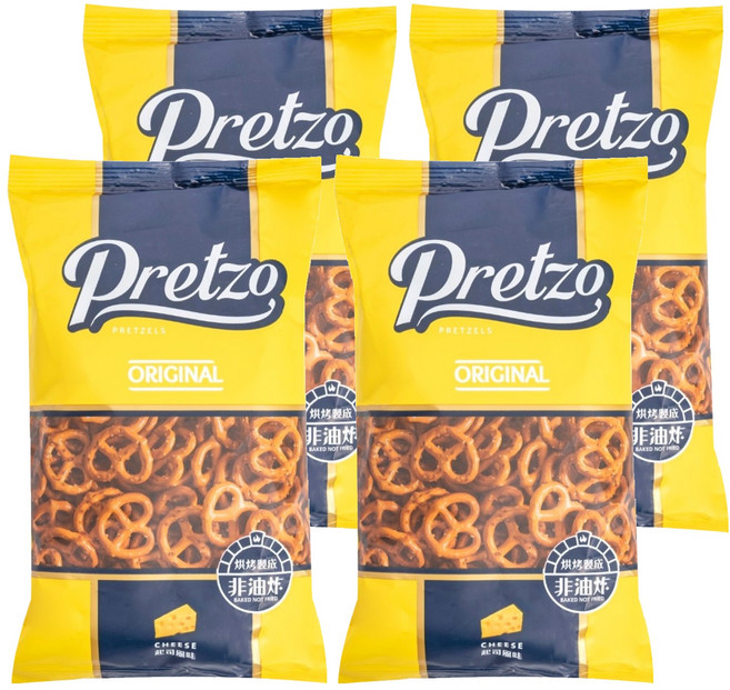 不囉嗦 起司風味 蝴蝶餅, 125g, 4包