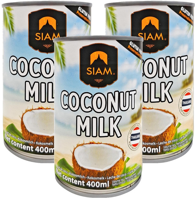 SIAM 椰奶, 400ml, 3罐