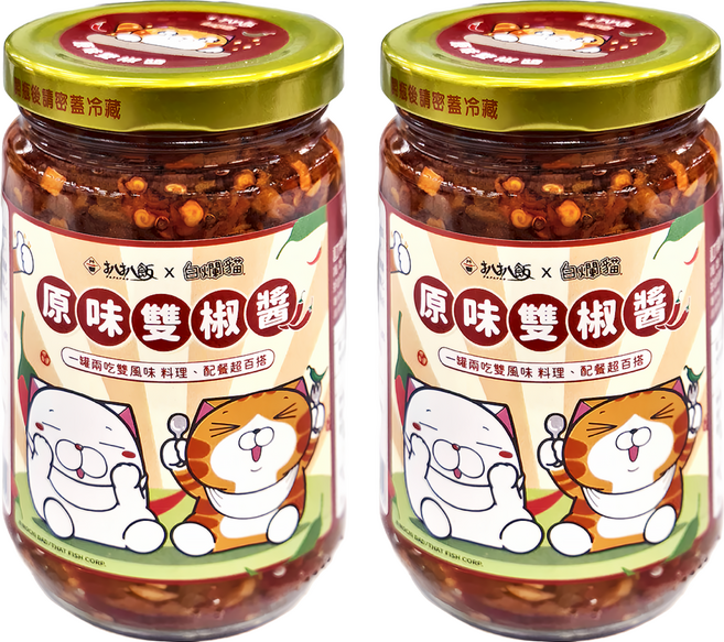 扒扒飯 雙椒醬, 260g, 2罐