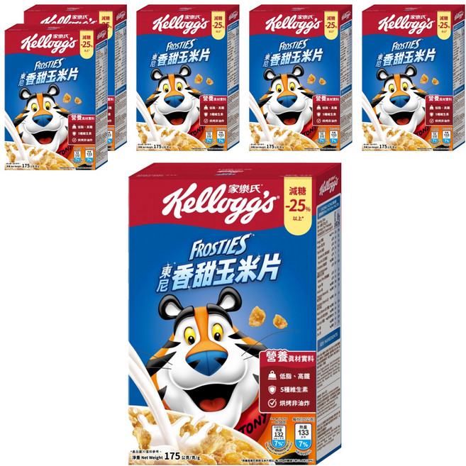 Kellogg's 家樂氏 FROSTIES 東尼玉米片 香甜玉米片, 175g, 6盒