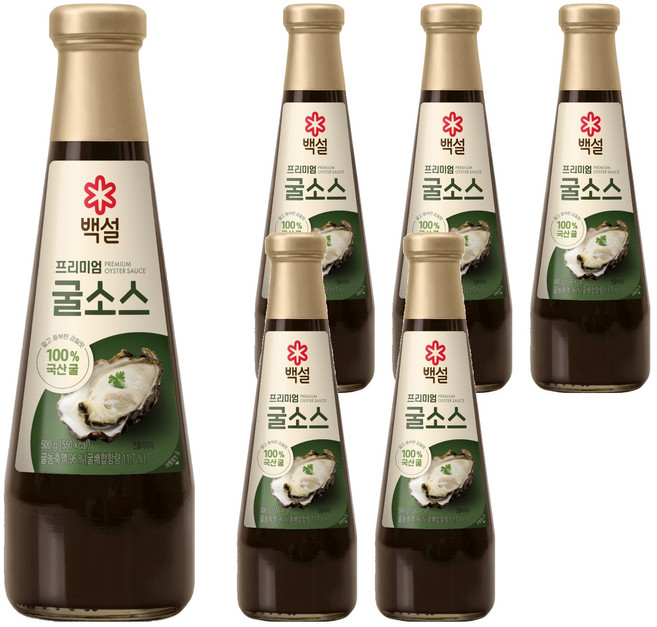 백설 남해굴소스, 500g, 6개