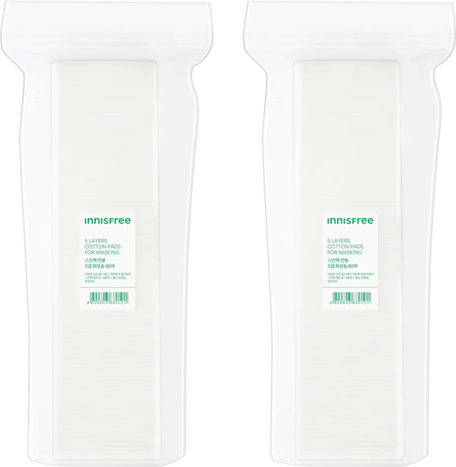 INNISFREE 台灣公司貨 優質化妝棉 化妝水用, 80張, 2包