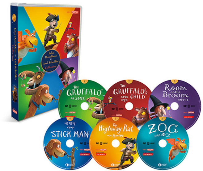 줄리아 도널드슨 BEST DVD 6종 세트 Julia Donaldson(DVD), 6CD