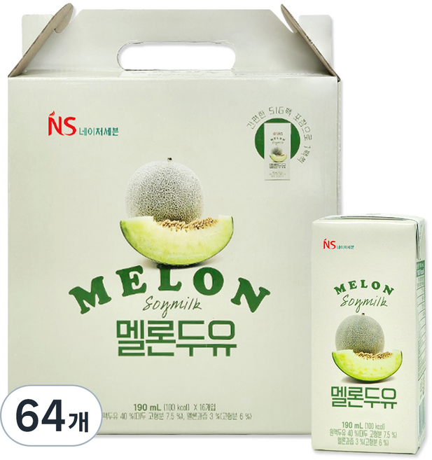 삼육네이처세븐 멜론두유, 190ml, 64개