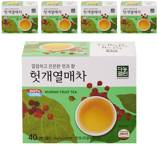 다농원 헛개열매차 티백, 1g, 40개입, 5개