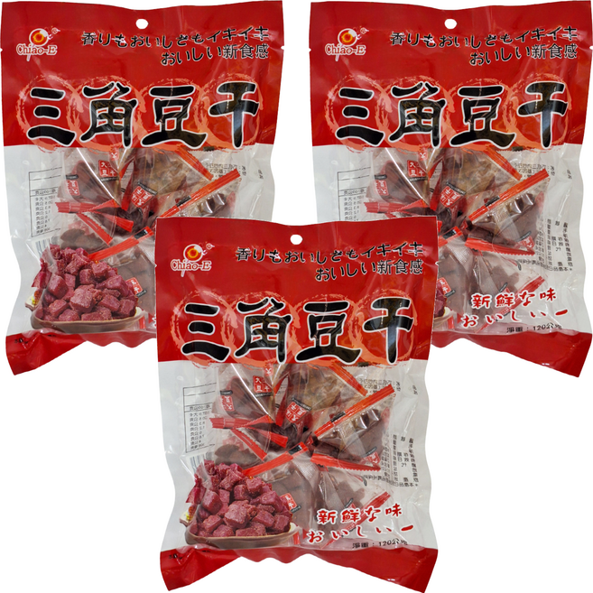 Chiao-E 巧益 三角包豆干, 120g, 3包