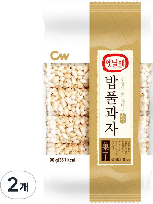 청우 옛날애 밥풀과자, 90g, 2개