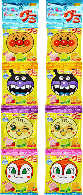 FUJIYA 不二家 麵包超人四連QQ糖, 84g, 2條