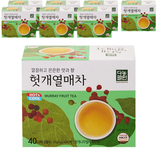 다농원 헛개열매차 티백, 1g, 40개입, 8개